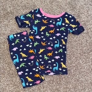 Colorful Dinosaur Print Kids Pajamas